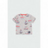 Koszulka z nadrukiem dla chłopca Baby Boboli 304120-9830 kolor szary