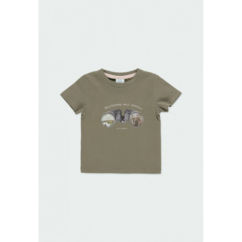 Koszulka dla chłopca Baby Boboli 334033-4580 kolor khaki