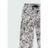 Spodnie dla dziewczynki Boboli 404020-9780 kolor czarny/biały