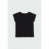 Koszulka z frędzlami dla dziewczynki Boboli 404154-890 kolor czarny