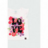 Koszulka dla dziewczynki Boboli 414111-1100 kolor biały