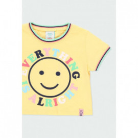 Koszulka dla dziewczynki Boboli 424145-1148 kolor żółty