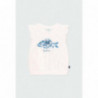 Koszulka dla dziewczynki Boboli 434034-1100 kolor biały