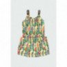 Sukienka z nadrukiem dla dziewczynki Boboli 444013-9807 kolor zielony