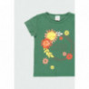 Koszulka dla dziewczynki Boboli 444035-4577 kolor zielony