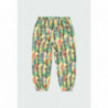 Spodnie z nadrukiem dla dziewczynki Boboli 444046-9807 kolor zielony