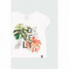 Koszulka dla dziewczynki Boboli 444136-1100 kolor biały