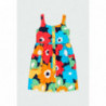 Sukienka w kwiaty dla dziewczynki Boboli 454025-9806 kolor wielokolorowy