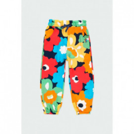 Spodnie w kwiaty dla dziewczynki Boboli 454047-9806 kolor wielokolorowy