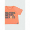 Koszulka dla dziewczynki Boboli 464004-5113 kolor pomarańczowy