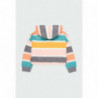 Bluza w paski dla dziewczynki Boboli 464138-9755 kolor pomarańczowy