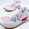 Pepe Jeans Sneakersy BRITT FLOWERS GIRLS junior girl PGS30527-312 różowy