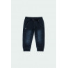 spodnie jeansowe dla chłopca Baby Boboli 390013-DARKBLUE kolor blue