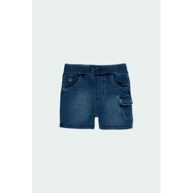 bermudy jeansowe dla chłopca Baby Boboli 390046-BLUE kolor BLUE