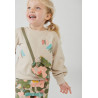 Bluza "torebka" dla dziewczynki Boboli 234010-7381 kolor beżowy