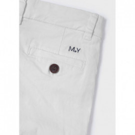 Mayoral 22-00512-026 Spodnie klasyczne dla chłopca 512-26 biały