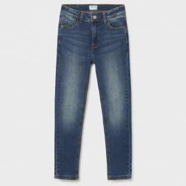 Mayoral 557-34 Długie spodnie jeans dziewczynka kolor medio