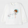 Mayoral 2092-22 Koszulka z długim rękawem dziewczęca kolor krem-woda