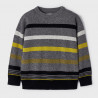 Mayoral 4391-87 Sweter w paski chłopięcy kolor fossil mel
