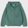 Mayoral 4314-25 Sweter z kapturem dziewczęcy kolor zieleń