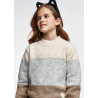 Mayoral 7370-43 Sweter dla dziewczynki kolor taupe