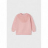 Mayoral 4477-60 Bluza z haftem dla dziewczynki kolor różowy