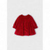 Mayoral 2808-26 Sukienka aksamitna dla dziewczynek kolor czerwony