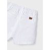 Mayoral 22-00201-051 Spodnie krótkie dla chłopca 201-51 biały