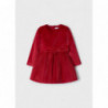 Mayoral 4954-88 Sukienka aksamitna dla dziewczynki kolor czerwony