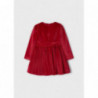 Mayoral 4954-88 Sukienka aksamitna dla dziewczynki kolor czerwony