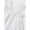 Mayoral 22-01930-024 Sukienka z haftem dziewczynka 1930-24 biały