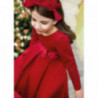Abel & Lula Sukienka aksamitna dla dziewczynek 5533-63 Czerwony