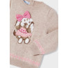 Mayoral 2311-12 Sweter dla dziewczynki kolor taupe