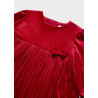Mayoral 2949-92 Sukienka aksamitna dla dziewczynek kolor czerwony
