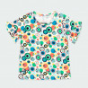 Koszulka z nadrukiem dla dziewczynki Boboli 224019-9825 kolor zielony
