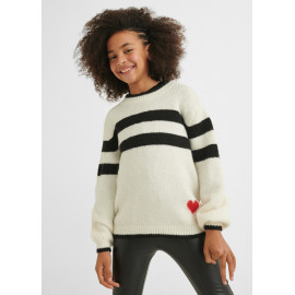 Mayoral 7370-42 Sweter dla dziewczynki kolor kremowy