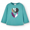 Koszulka dla dziewczynki Baby Boboli 225032-4597 kolor turkus