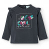 Koszulka dla dziewczynki Baby Boboli 225065-8116 kolor antracyt