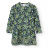 Sukienka w kwiaty dla dziewczynki Boboli 425023-9922 kolor zielony