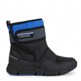 Śniegowce ocieplone chłopięce Geox J269XF-0FU50-C0245 kolor czarny/niebieski
