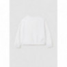 Mayoral 6430-46 Bluza z nadrukiem dziewczynka kolor biały