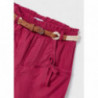 Mayoral 3503-52 Spodnie z paskiem dziewczynka kolor hibiskus