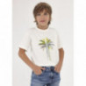 Mayoral 6079-60 Koszulka z krótkim rękawem chłopiec kolor śmietanka