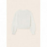 Mayoral 6331-84 Sweter rozpinany z dzianiny dziewczynka kolor kremowy