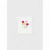 Mayoral 1006-93 Koszulka z krótkim rękawem dziewczynka kolor biały