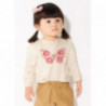 Mayoral 1405-64 Bluza z haftem dziewczynka kolor beżowy
