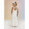 Abel & Lula 5232-1 Kombinezon elegancki długi dziewczynka kolor biały
