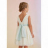 Abel & Lula 5033-4 Sukienka plisowana z tiulem dziewczynka kolor ecru-anise