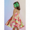 Abel & Lula 5056-80 Sukienka z nadrukiem elegancka dziewczynka kolor truskawka