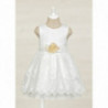 Abel & Lula 5022-96 Sukienka elegancka haftowana dziewczynka kolor biały